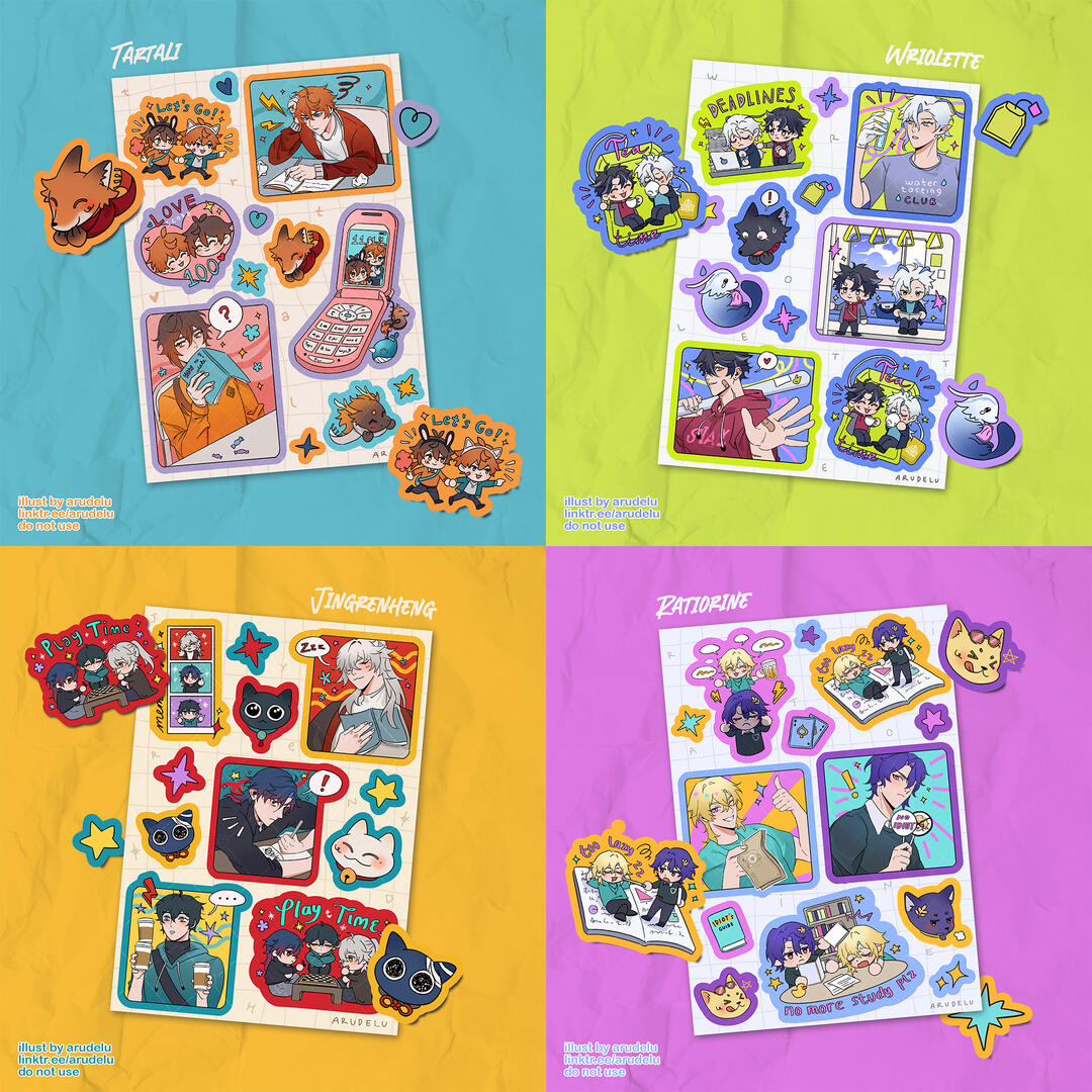 College AU Stickersheet (2024)